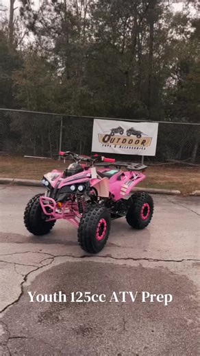 This 125cc youth ATV is getting ready to head home, and it is the perfect example of why parents choose our beginner models. Our 110cc and 125cc ATVs are fully automatic, so kids can focus on learning and having fun instead of worrying about shifting. Each machine includes a 20-yard parental remote shutoff, a safety tether kill switch, and an adjustable speed governor so parents can stay in control while their kids gain confidence. These ATVs are great for riding around the yard, exploring the p