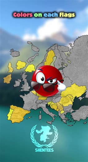 Colors on each flags #map #geographythroughmaps #europe #mapguide #history #geoportal #mapping