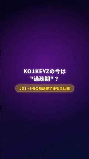 KO1KEYZ過疎期？JO1 84日・INI 143日、放送終了→デビューまでに何が起きたか全比較｜KO1KEYZは歴代最速 #KO1KEYZ #コイキーズ #Shorts