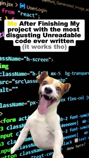 Code Looks Ugly But Runs Perfectly 😭😂|#shorts #relatable #memes