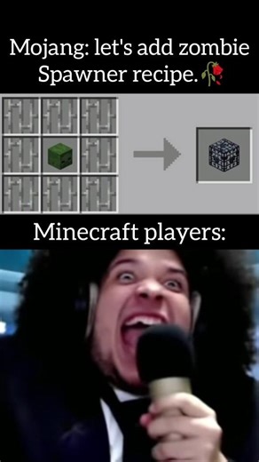 ZOMBIE SPAWNER RECIPE IN MINECRAFT 🤯