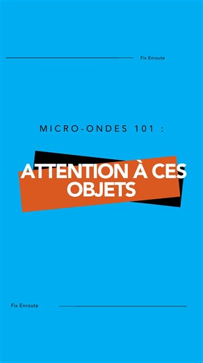 Fix Enroute App on Instagram: "⚠️ Tout ne va pas au micro-ondes! @le.media.food te montre 5 choses à ne jamais mettre dans ton micro-ondes ; certaines peuvent l’endommager… ou pire. 😬 Si ton micro-ondes fait des étincelles, ne chauffe plus comme avant ou a rendu l’âme après une mauvaise manipulation, pas de panique.📲 Télécharge l’app Fix Enroute pour faire réparer ton micro-ondes rapidement par un pro. Mieux vaut prévenir… que réparer 🔧😉 #microondes #astucescuisine #lemediafood #fixenroute #