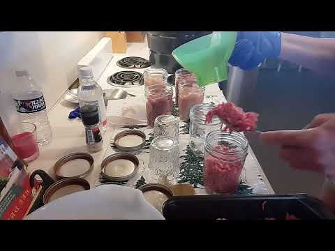 Water bath canning Meat @Michelle's Garden.