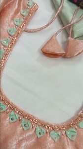 simple patch work blouse design