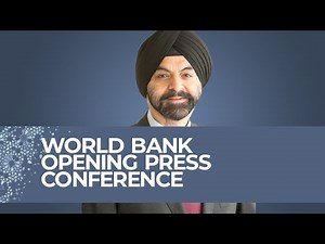 Opening Press Conference With World Bank President Ajay Banga | World Bank-IMF 2023 Annual Meetings