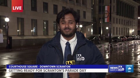 Getting ready for Scranton's Parade Day