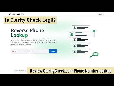 ClarityCheck.com Review - Is Clarity Check Legit Phone Number Lookup?