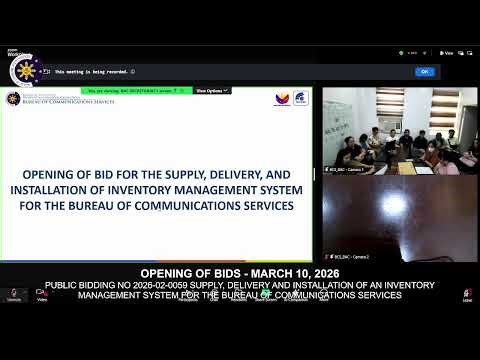 Opening of Bids for the Supply, Delivery, and Installation of Inventory Management System for BCS