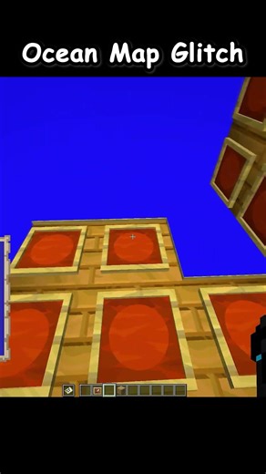 Minecraft Ocean Map Glitch 💀 #minecraft #shorts