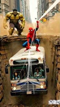 Spider-Man hulk story.🚌🥵 #shorts #hulk #marvel