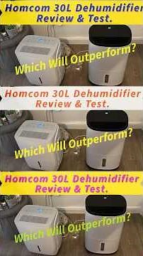 Homcom 30 Litre Dehumidifier Review & Head To Head Testing. #homcom #homcomdehumidifier.