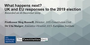 What happens next? UK and EU responses to the 2019 election