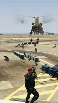 One Man Army Destroys the Helicopter and 20K Soliders in gta5 #shorts #short