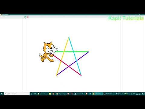 Making of Star 5 Sided Using Scratch Language / How to Make Star In Scratch (Scratch Tutorial No 33)