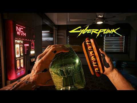 Cyberpunk 2077 Food & Drinks | Every Consumable Animation