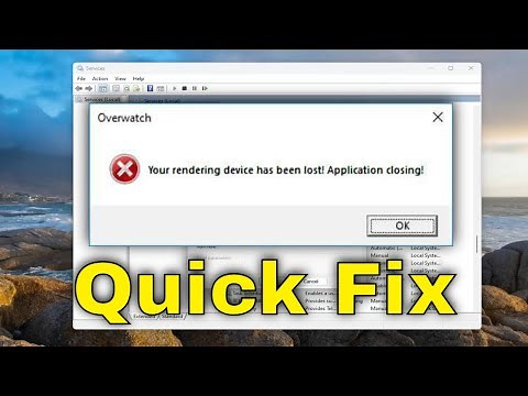 Your Rendering Device Has Been Lost – Overwatch Error [Solution]