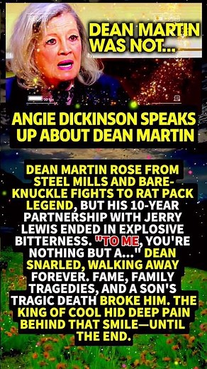 Angie Dickinson Speaks Up About Dean Martin #shorts #viral