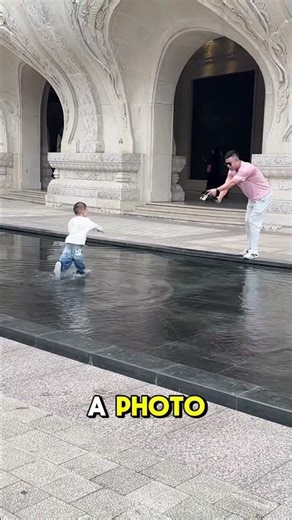 The Little Puddle-Splasher 👶💦 #shortvideo