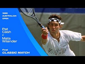 Pat Cash v Mats Wildander Classic Match | Australian Open 1988 Final