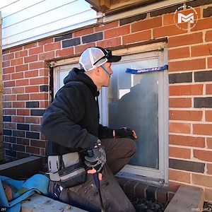 9.2K views · 38 reactions | How to REPLACE a Window on a Brick House | MR Post Frame | Facebook
