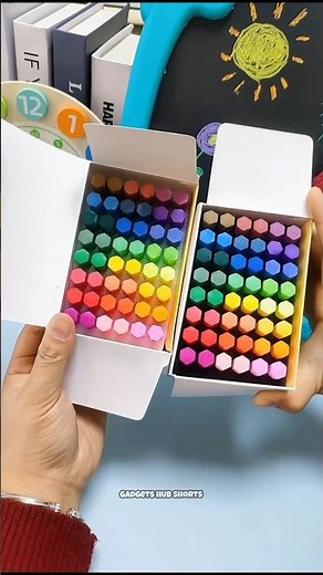 I Bought This Colorfull 100 Crayons Set Cool Stationery Items for School Supplies#stationery #shorts
