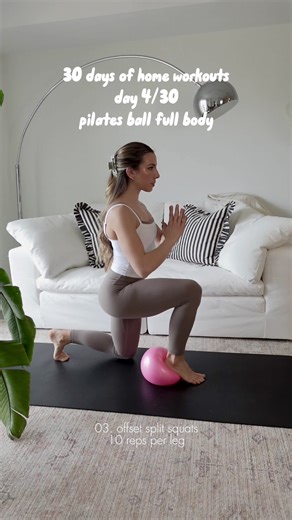 Pilates inspired full body workout using the pilates ball 💕🎀🩰 #pilatesworkout #pilates