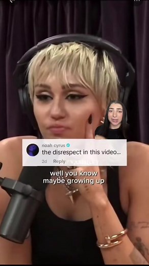 #noahcyrus appears to shade her older sister #mileycyrus in resurfaced clip from her 3-year-old #joeroganpodcast interview 😳 #popculturenews