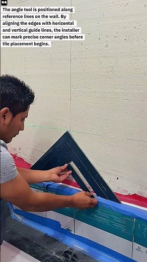 Perfect Wall Angle Marking Tool – Smart Tile Layout Trick!