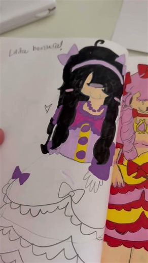 Lolita madoka and Homura #art#workingartist#artist#madoka#drawingprocess#artdrawing#srawing#animeart