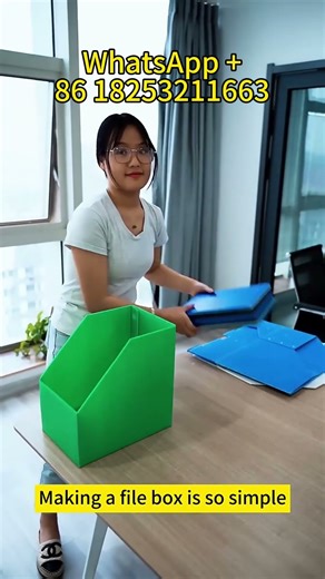 Quick Demonstration of Corrugated PP Box Folding Process#plastic#pphollowsheet#ecofriendly#box#pp