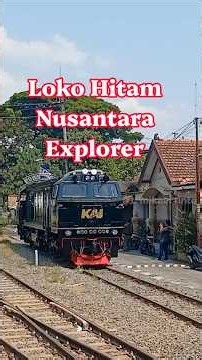 LOKO CC206 HITAM NUSANTARA EXPLORER #keretaapi #indonesianrailway