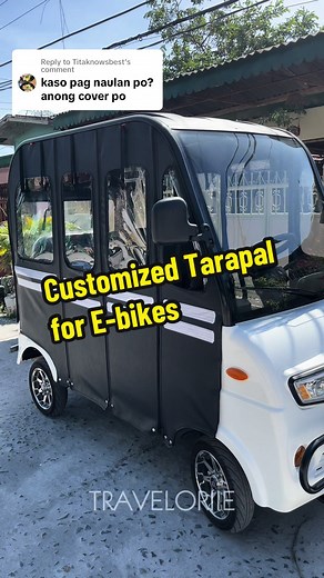 Customized Tarapal for E-bikes