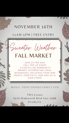 Come along with me to a popup event In Arvada. #holidaymarket #fall #smallbusiness #fypシ