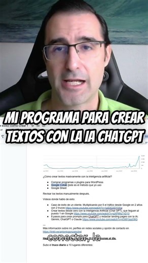 Mi programa para crear textos con la IA ChatGPT