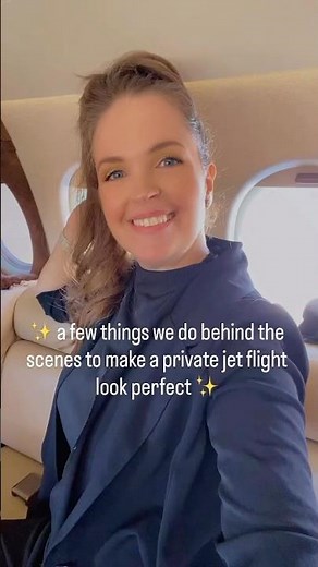 Behind the scenes of a private jet flight