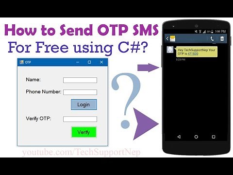How to Generate and Send OTP SMS For Free using C#.NET?[With Source Code]