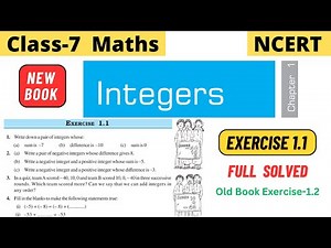Class 7 Maths NCERT Chapter 1 Integers Exercise 1.1 full solved