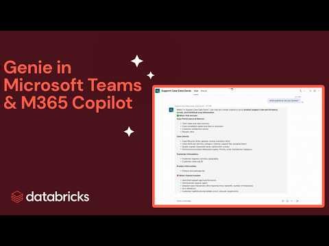 Ask Genie Anywhere | Bring AI/BI Genie to Microsoft Teams & M365 Copilot via Copilot Studio