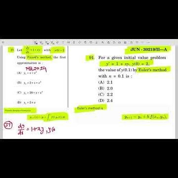 Learn Picard & Euler Method in 10 Minutes