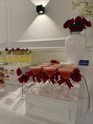 Beautiful Red Themed Sweet Table for Weddings