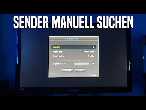Manually search for and add channels on your Samsung TV | Instructions (German)