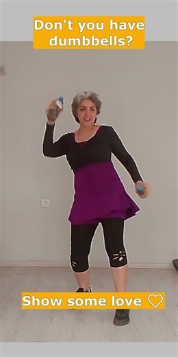 👉 “No Dumbbells? Try This 😳💧 #danceworkout #homeworkout #joyfulworkout #weightloss #dancetutorial