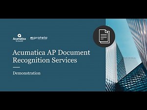 Acumatica AP Document Recognition Services