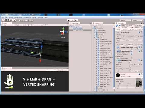 How to use vertex snapping in Unity