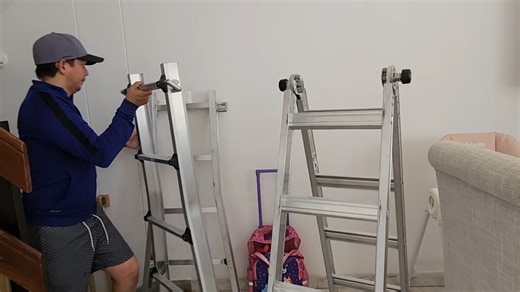 2.6K views · 43 reactions | Escalera viral 5 en 1, extensible, plegable, de tijera, recta y andamio  cositaspaltaller.com  301 673 2391 | Tallerencasa | Facebook