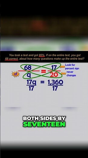 Find Percents with Cross Multiplication