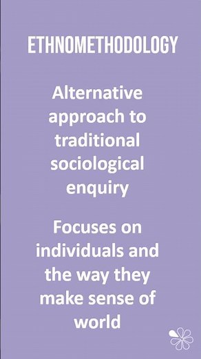 Ethnomethodology | 60 Second Sociology (Sociological Theory and Debates)