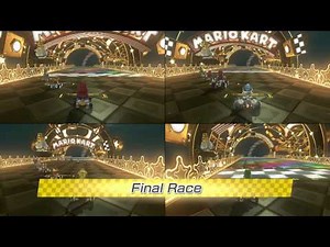 Mario Kart 8 - 4 Player Gameplay