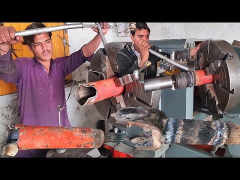 Rebuilding Broken Drive Shaft | How to Repair Wrecked Drive Shaft | Fixing Truck Drive Shaft