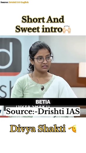 Confidence level check! 🔥 Divya Shakti Intro | Drishti IAS Mock Interview #UPSC #IAS